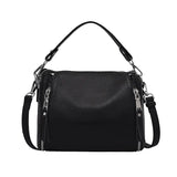 Casual Leather Bucket Bag Solid Summer Ladies Shoulder Handbag