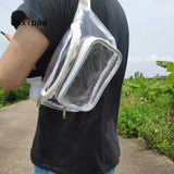 Outdoor Sports Fanny Pack for Women PVC Waist Pack