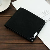 Casual Men's Multi-card Slot Short Wallet Youth Thin Soft Horizontal Money Bag