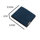 Casual Men's Multi-card Slot Short Wallet Youth Thin Soft Horizontal Money Bag