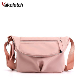 Casual Waterproof Women's Nylon Bag Large Capacity Shoulder Messenger Bag