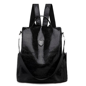 Women Backpacks PU Leather School Shoulder Bag With Bear