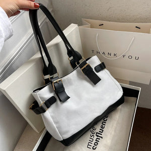 Canvas Shoulder Bag Women Tote Handbag