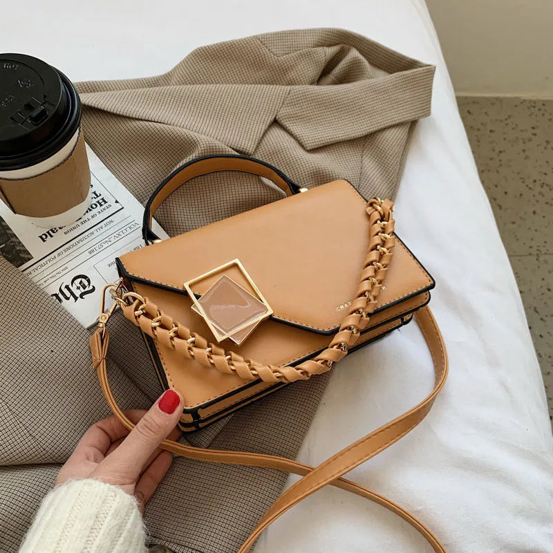 Chain Women Handbags Leather Shoulder Crossbody Bag And Purses