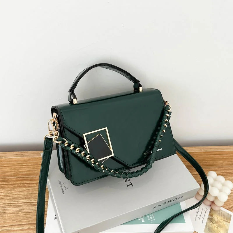 Chain Women Handbags Pu Leather Shoulder Crossbody Bag And Purses