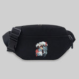 Wave Pattern Chest Messenger Bag Women Travel Waist Crossbody Bag