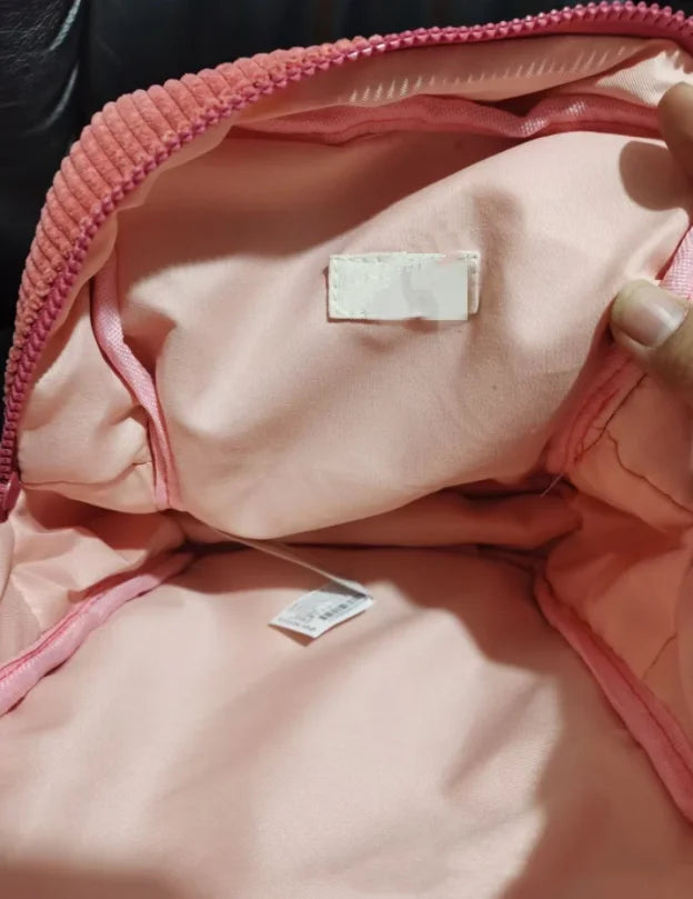 Corduroy Toddler Backpack, Solid Color Bag