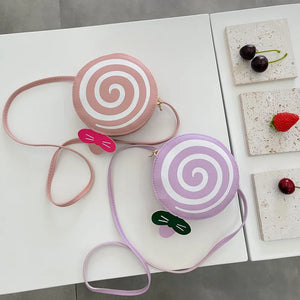 Kids Lollipop Shoulder Bag Boys Girls Shopping Messenger Bag