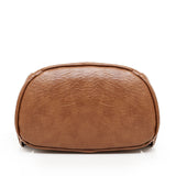 Vintage Leather Style Schoolbag Backpack for Women