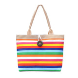 Grid Canvas Bags National Style Shoulder Handbag