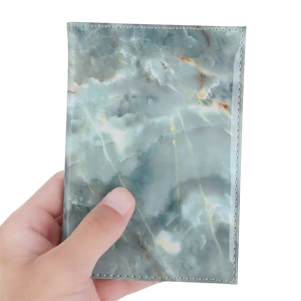 Colorful Marble Style Passport Cover Waterproof Passport Holder Travel Cover