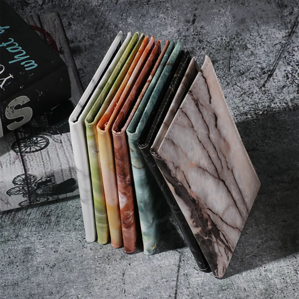 Colorful Marble Style Passport Cover Waterproof Passport Holder Travel Cover