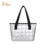 Cotton Tote Handbags Quilted Shoulder Bags For Women Waterproof