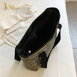 Cotton Tote Handbags Quilted Shoulder Bags For Women Waterproof
