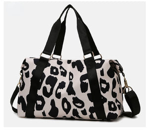 Cow Pattern Travel Bag Large Capacity Sports Women's Bag