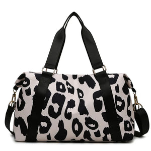 Cow Pattern Travel Bag Large Capacity Sports Women's Bag