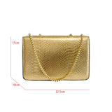 Crocodile Pattern Shoulder Bag Chain Messenger Bag Girls Handbag