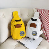 Canvas Girl Chest Bag Shoulder Bag