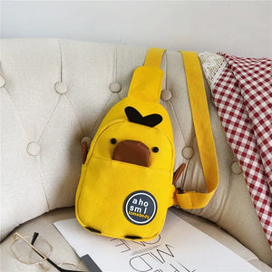 Canvas Girl Chest Bag Shoulder Bag