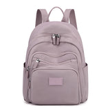 Dark Green Women's Waterproof Nylon Backpack - School Bag for Girls