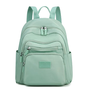 Dark Green Waterproof Nylon Women's Backpack