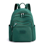 Dark Green Waterproof Nylon Women's Backpack