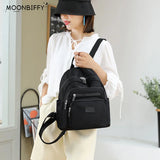 Dark Green Waterproof Nylon Women's Backpack