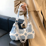 Denim Saddle Bag Ladies Shoulder Underarm Versatile Messenger Bag