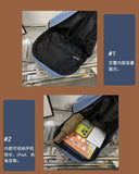 Denim Women's Backpack Bucket School Bag Travel Bag