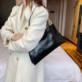 Soft Leather Women Shoulder Bag Crossbody Large Capacity Underarm Bags