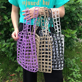 Acrylic Beaded Bag Hollow Out Shoulder Bag