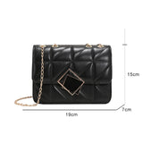 Messenger Women's Bag PU Leather Shoulder Bag Handbag Small Square