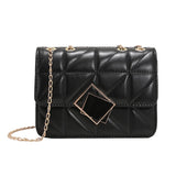 Messenger Women's Bag PU Leather Shoulder Bag Handbag Small Square