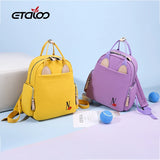 Women Mini Soft Touch Multi-Function Small Backpack