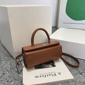 Vintage Pink Shoulder Bag With Long Strap