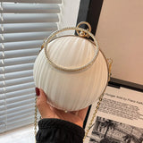 Spherical Clutch Pack Women Messenger Bag Chain Shoulder Bags
