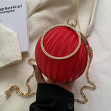 Spherical Clutch Pack Women Messenger Bag Chain Shoulder Bags