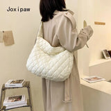 Diamond Lattice Shoulder Bag for Women Large Capacity Crossbody Bag Vintage