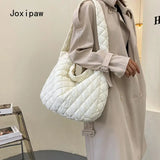 Diamond Lattice Shoulder Bag for Women Large Capacity Crossbody Bag Vintage