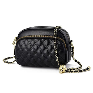 Diamond Lattice PU Leather Women Handbags Lady's Shoulder Crossbody Bag