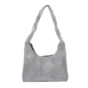 Diamond-Studded Evening Bag Rhinestone Underarm Bag Shoulder Handbag
