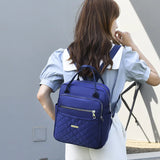 Dual-Use Double Backpack Handbag Outdoor Travel Oxford Cloth Convenient