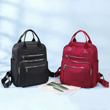 Dual-Use Double Backpack Handbag Outdoor Travel Red