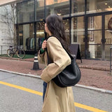 Dumpling Bag Women PU Leather Crossbody Messenger Handbag