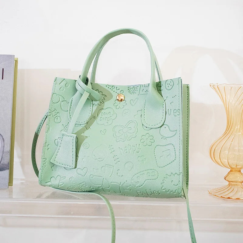 Embossed Shoulder Bag Women Handbags Totes Crossbody Ladies Hand Bag Girls