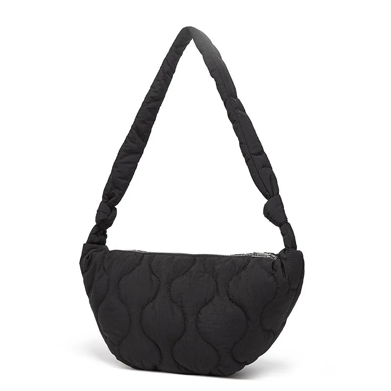 Embroidered Dumpling Bag Women's One Shoulder Handbag