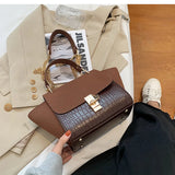 Matte PU Leather Women's Handbag Large Shoulder Bag
