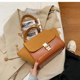 Matte PU Leather Women's Handbag Large Shoulder Bag