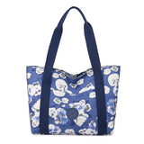 Floral Print Top-Handle Shoulder Bag Nylon Purse for Women