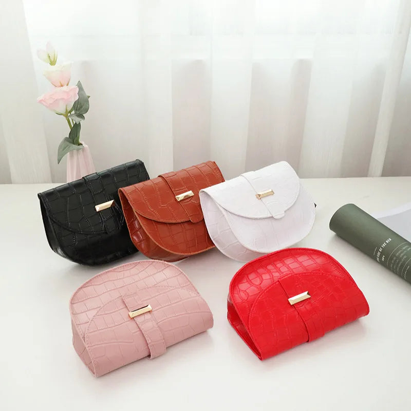 Solid High Shoulder Messenger Bags For Women Ladies
